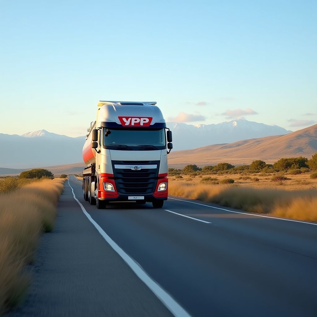 Camión cisterna de YPF en la ruta